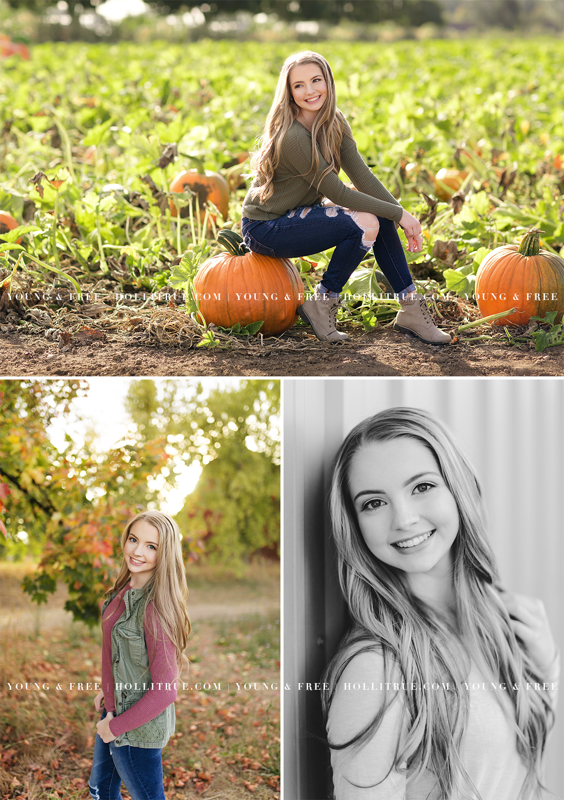 Eugene Senior Photographer Holli True Photography Downtown Garden Nature High Senior Pictures Oregon Senior Outfit Locations Authentic Real Natural Candid Moments Photography Mentoring Photography Workshop Senior Posing Education for Photographers Sunflare Pumpkin Patch