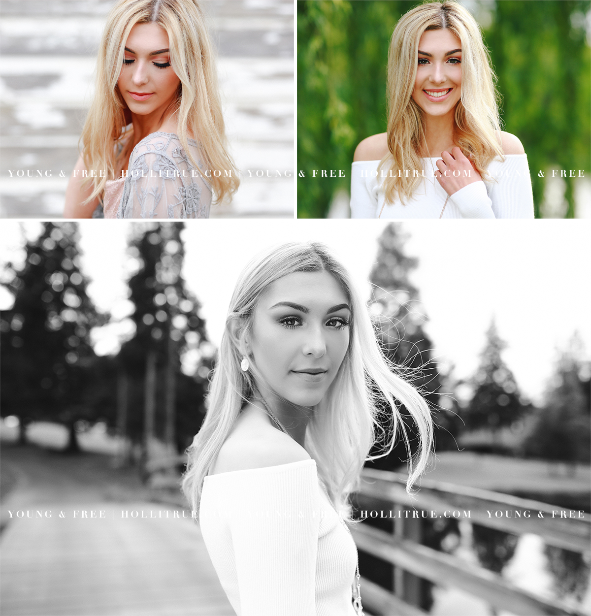 Beautiful, rustic and natural senior pictures in Downtown Corvallis and on a golf course by Eugene, Oregon high school senior portrait photographer, Holli True Photography