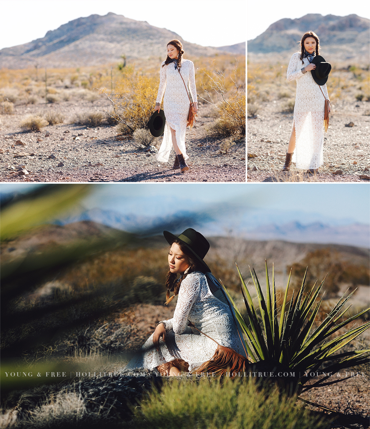 Nelson Ghost Town Senior Portrait Model Session | Deconstructed Shootout in Las Vegas, Nevada | Holli True Photography | Stylish Senior Photography in a desert location