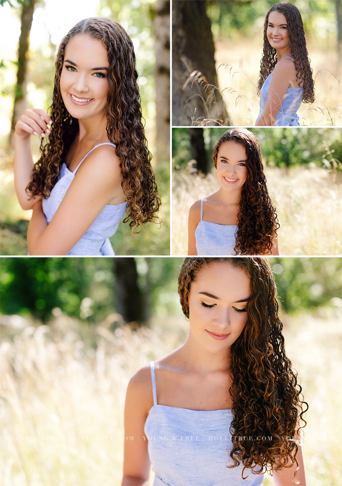 Gorgeous full sun senior pictures in a lush, natural park in Eugene, Oregon | Holli True Photography