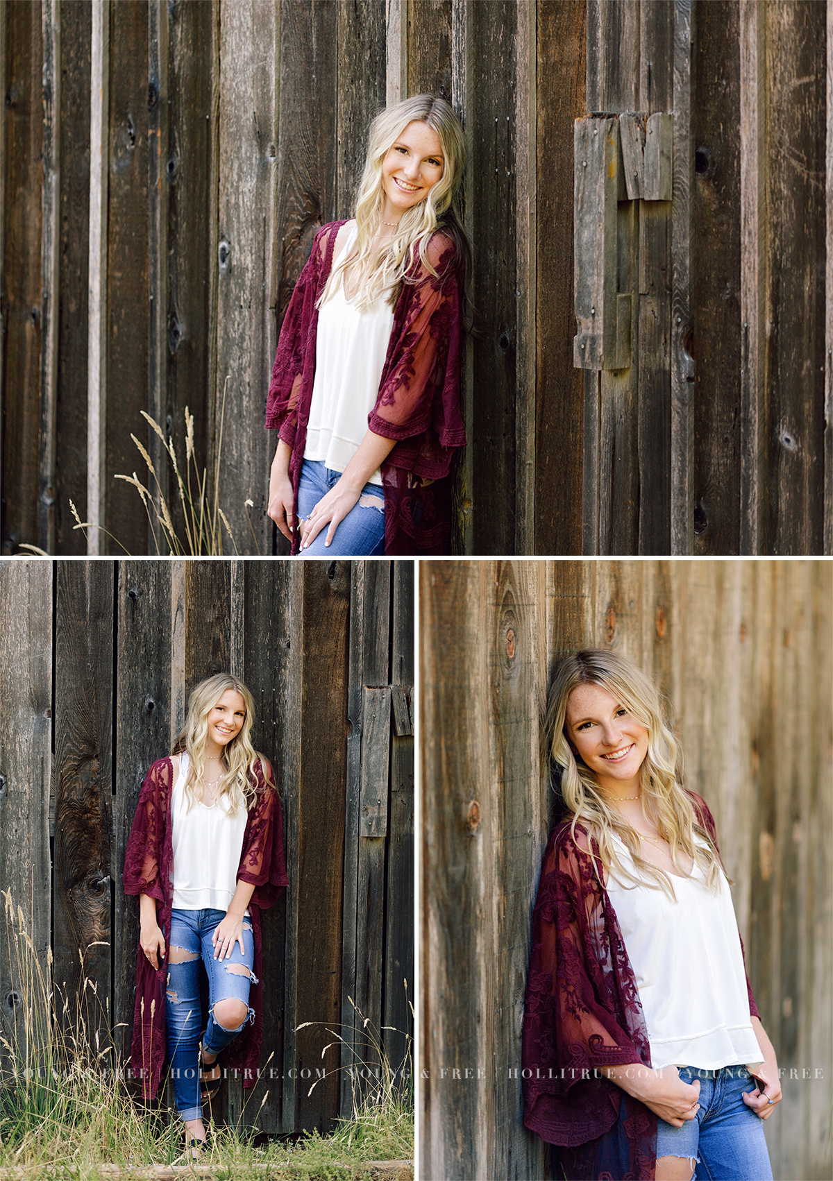 Senior Girl at an old, rustic barn | Senior Photography by Holli True