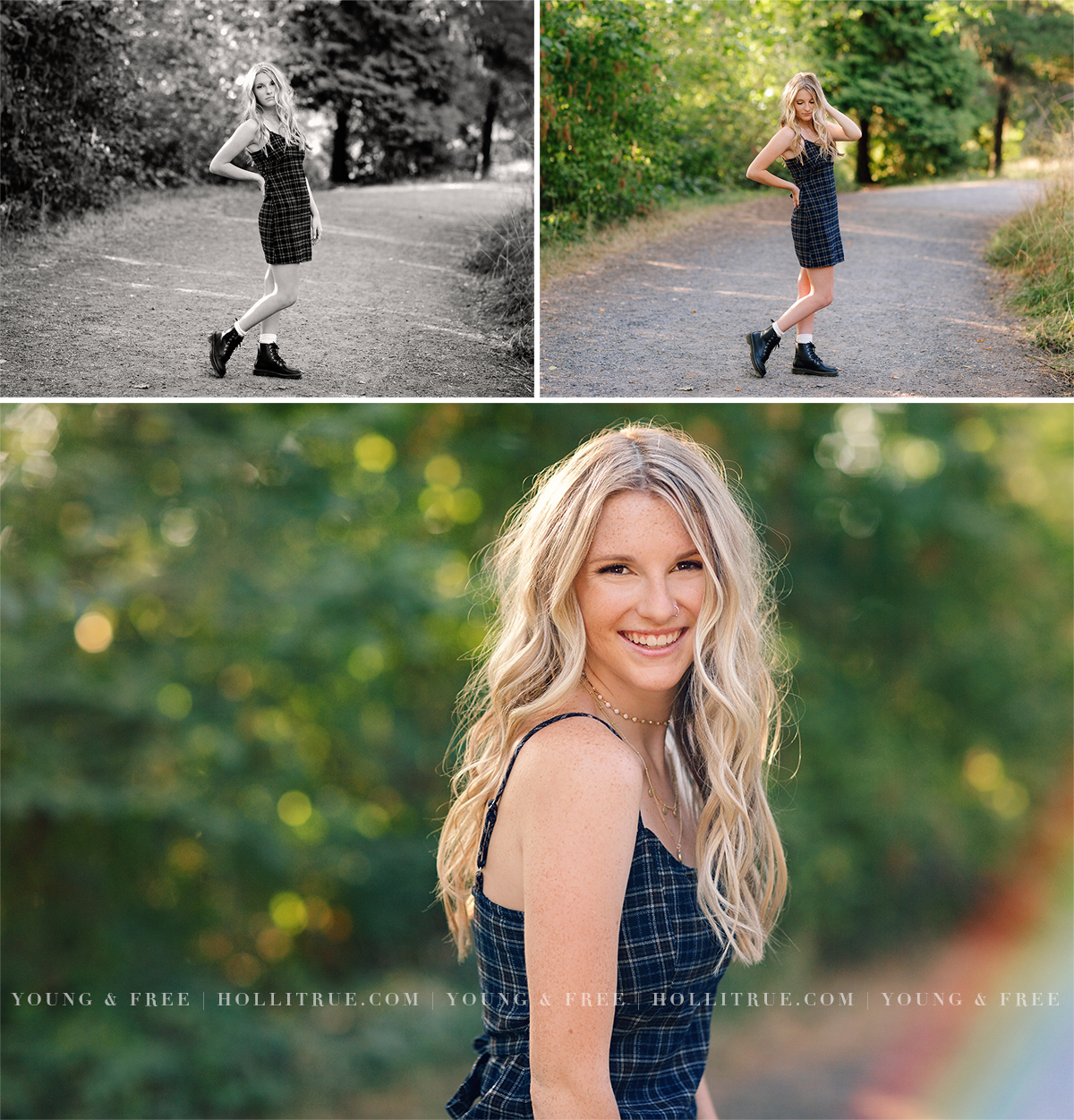 Gorgeous Bend Oregon Senior pictures in a natural park by Eugene Senior Photographer, Holli True