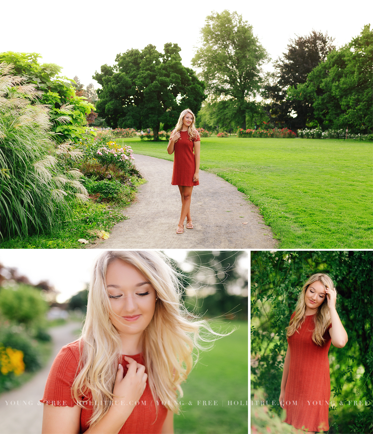 Beautiful and Natural Garden Senior Portrait Session in Eugene, Oregon with a Corvallis High School Senior by Holli True Photography