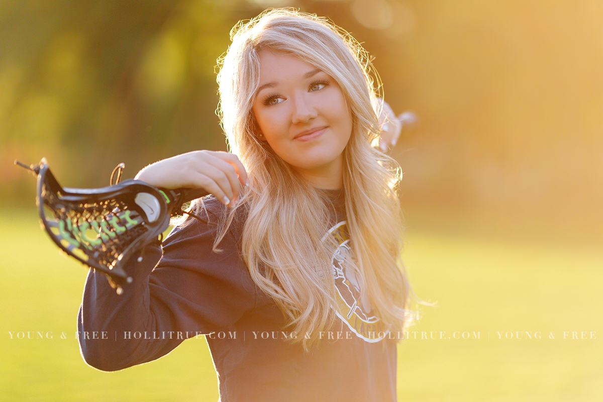 Lacrosse Senior Portrait Session in Eugene, Oregon with a Corvallis High School Senior by Holli True Photography