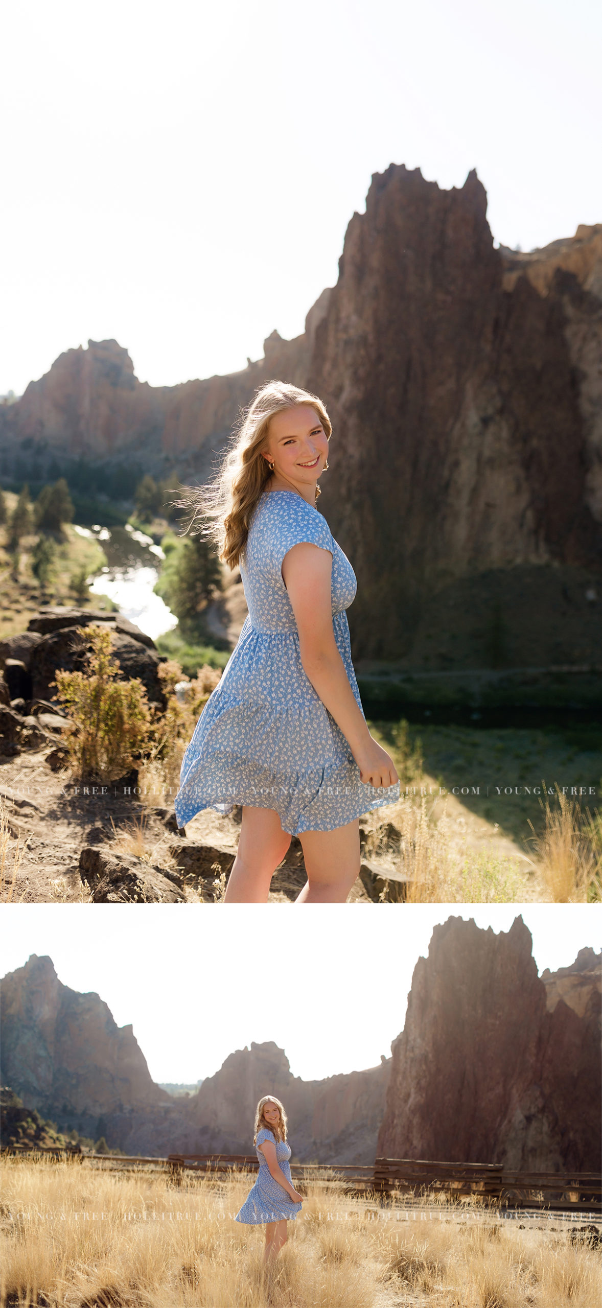 Smith Rock senior pictures by Holli True Photography
