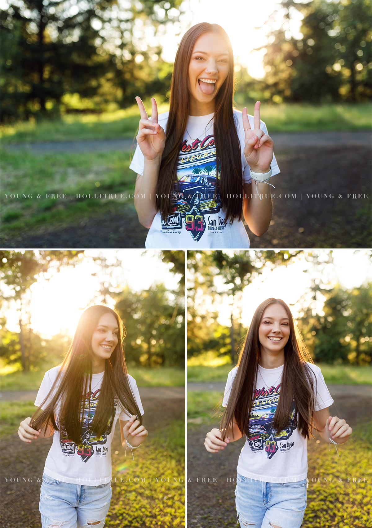 Senior pictures with fun personality by Holli True Photography