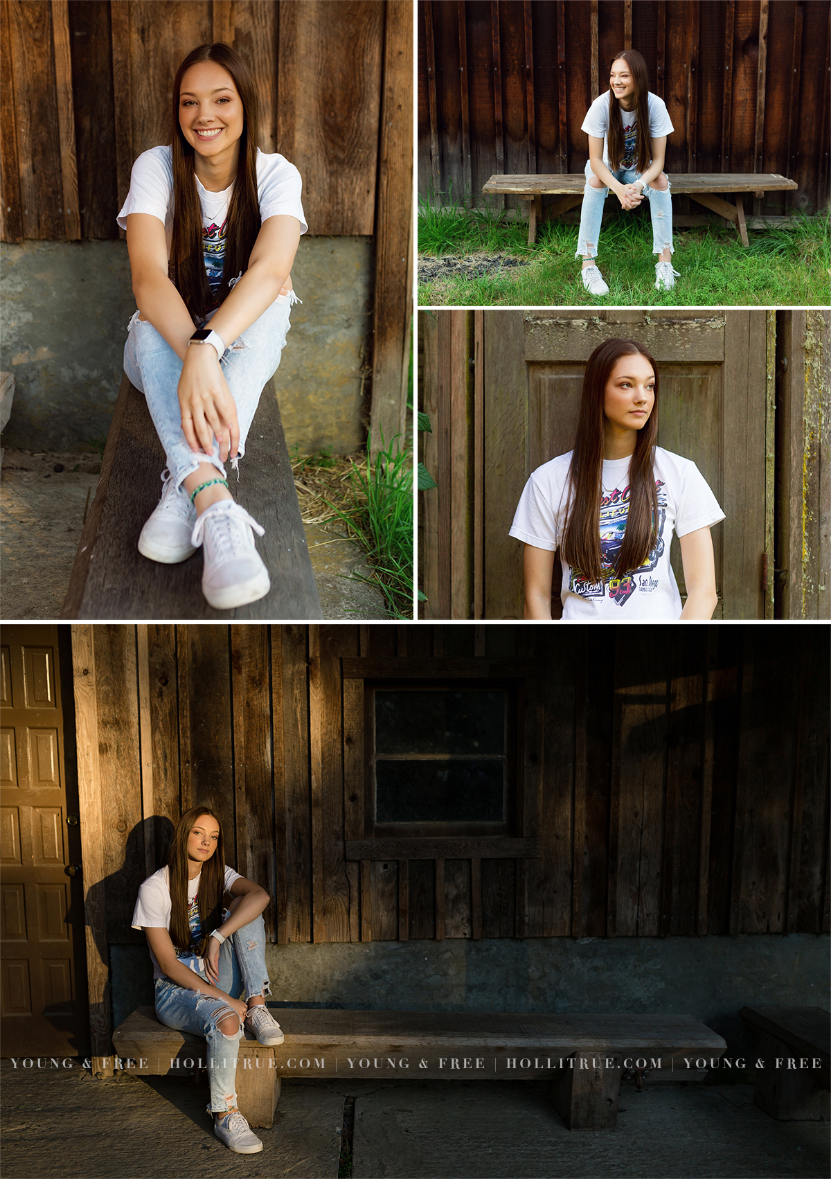 Rustic and natural senior pictures in Oregon by Holli True