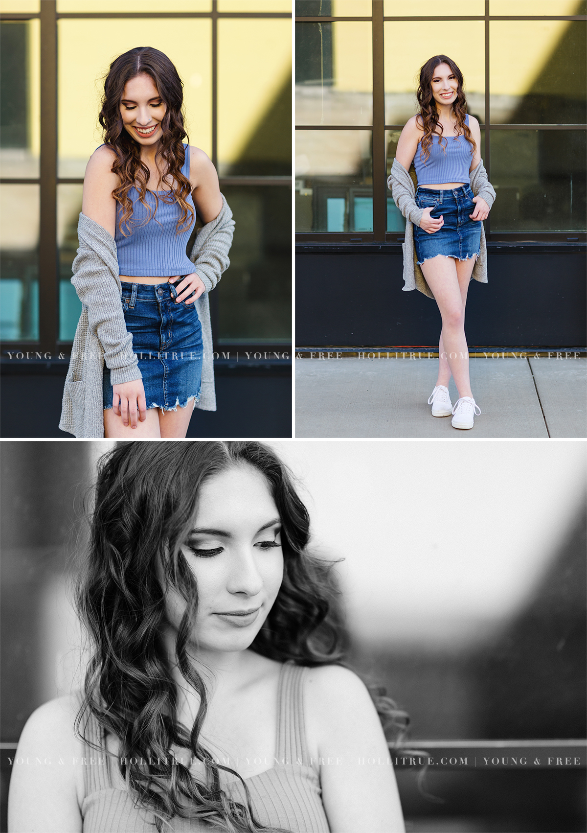 Urban senior pictures in downtown Eugene by Holli True Photography