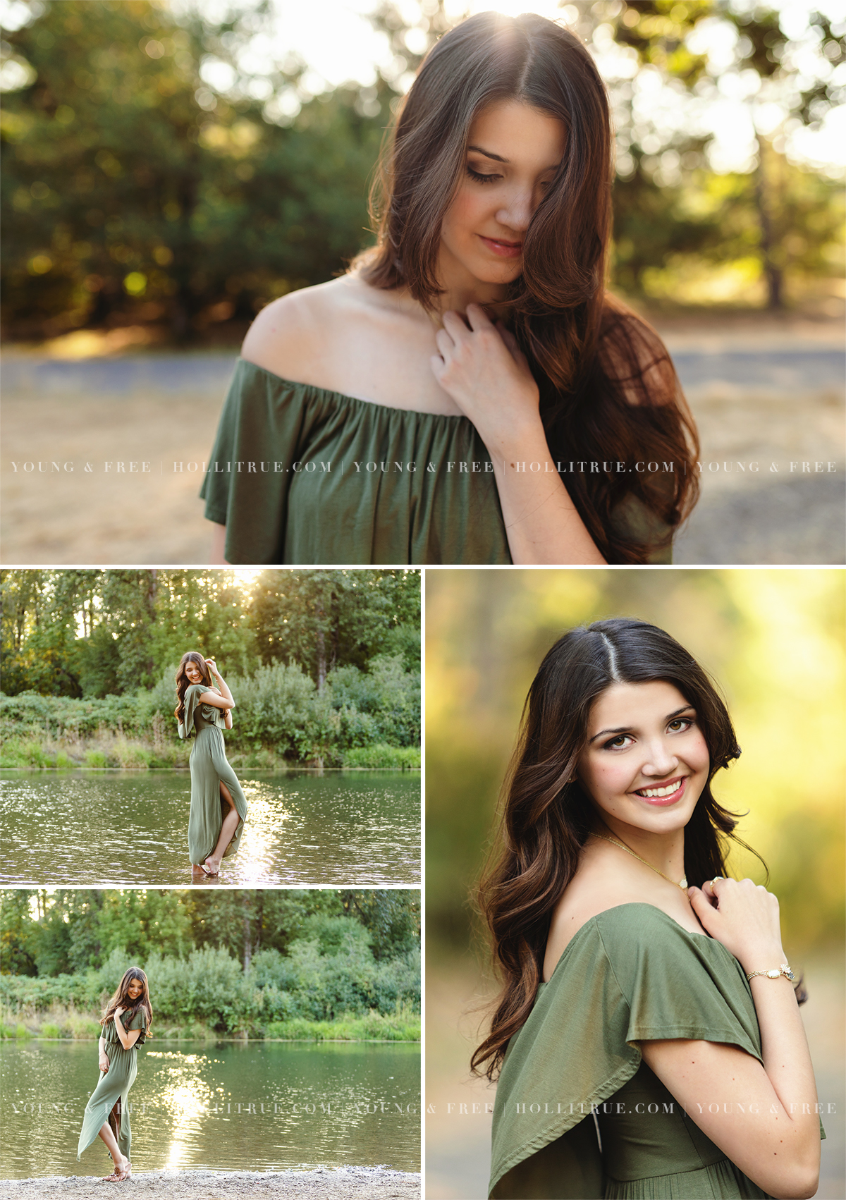 Sunset senior pictures in a rustic park by Oregon senior photographer, Holli True