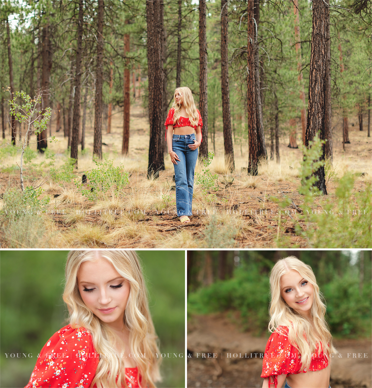 Beautiful and natural high school senior pictures in Bend Oregon by Holli True Photography