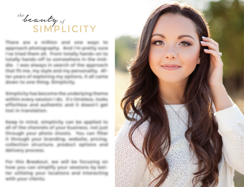 The Beauty of Simplicity by Holli True | Clickin Moms Breakout Session