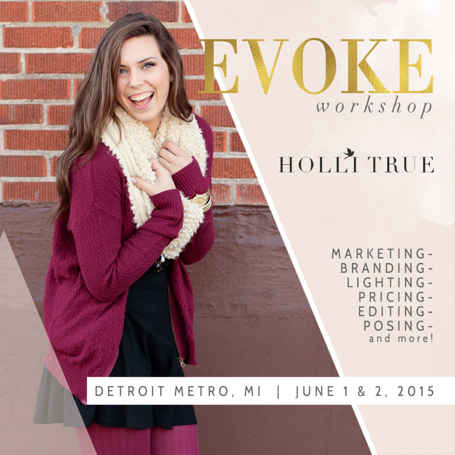 Evoke Senior Photography Workshop with Holli True in Detroit Metro, Michigan, June 1 & 2, 2015