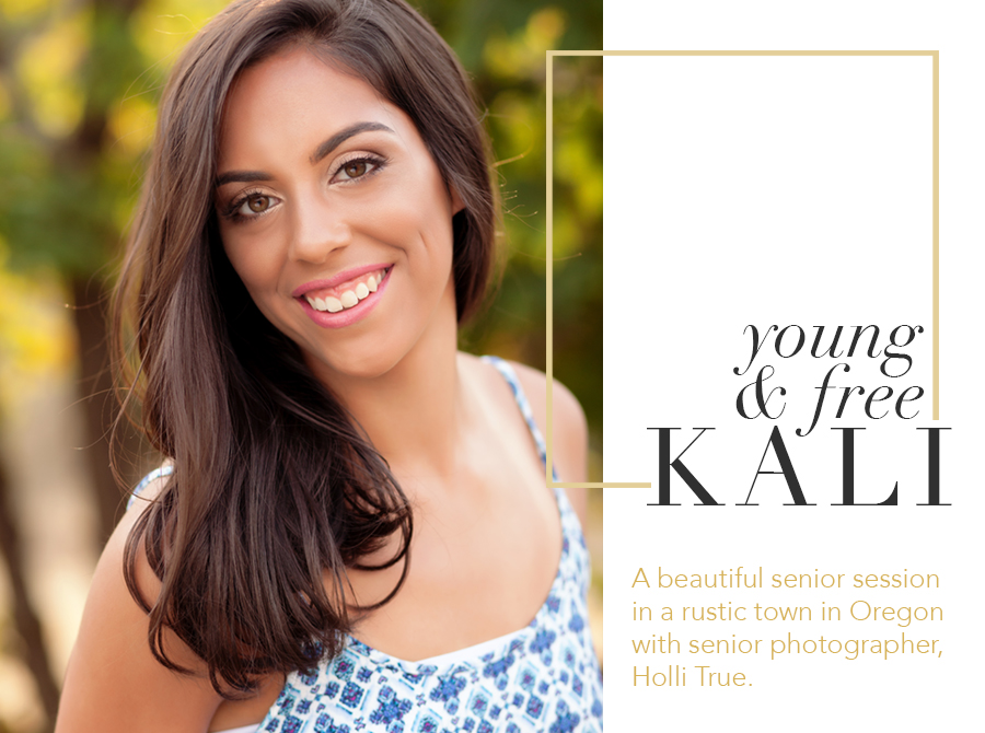 Rustic senior pictures at sunset with Class of 2016 high school senior, Kali, by Oregon senior portrait photographer for the Young & Free, Holli True