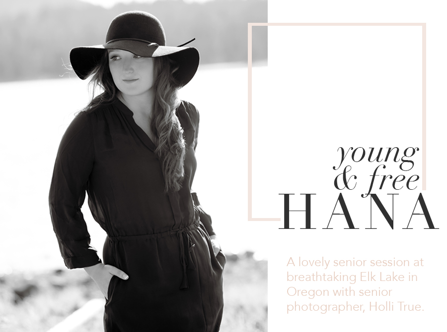 A beautiful senior session at Elk Lake, Oregon with high school senior photographer for the Young & Free, Holli True