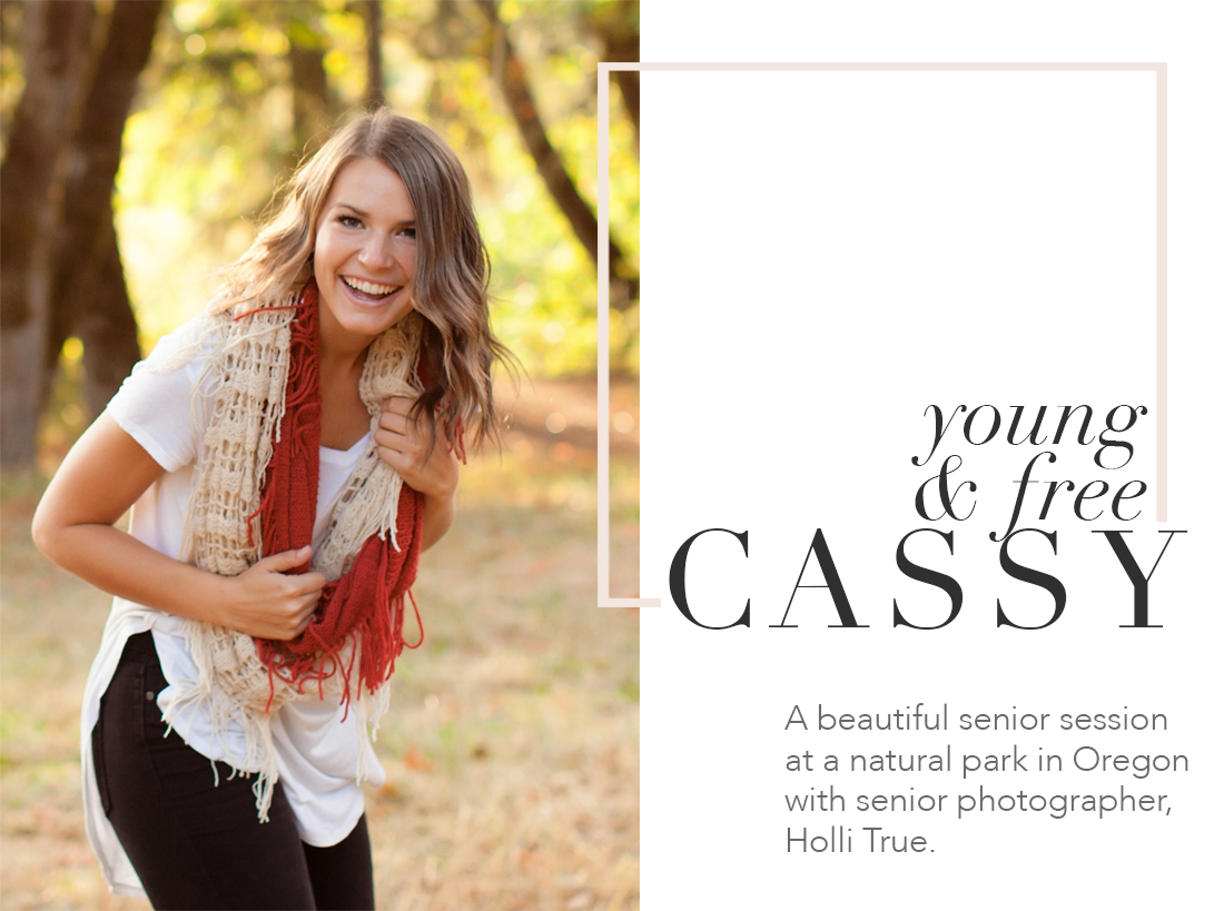 Beautiful Oregon senior pictures at sunset in a rustic park with high school senior photographer for girls, Holli True.