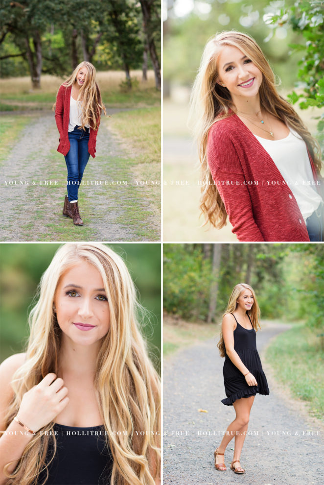 Corvallis Senior Pictures in a Natural Park