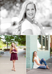 Urban park senior pictures in downtown Corvallis with Oregon Senior Portrait Photographer, Holli True