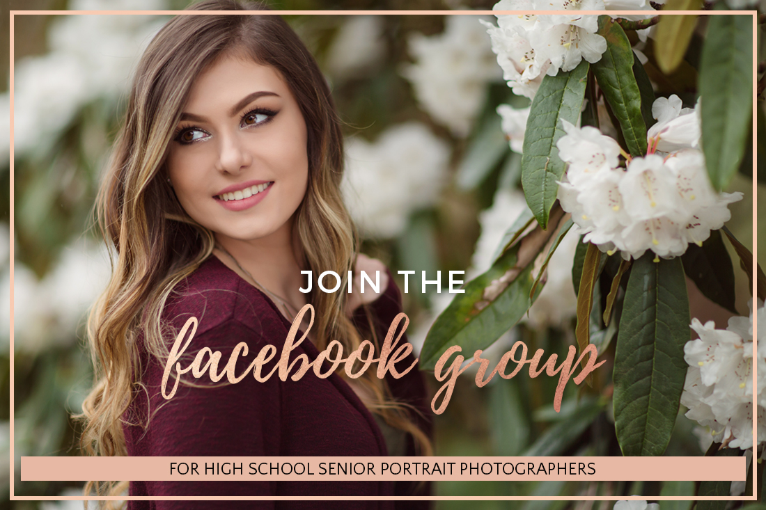 Join our Facebook Group for High School Senior Portrait Photographers