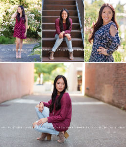 Fun Urban & Garden Senior Portrait Session with Grace, in Eugene by Oregon Senior Photographer, Holli True