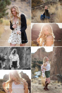 Gorgeous senior portrait session by Oregon Senior Portrait Photographer, Holli True, at Smith Rock at sunset