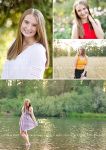 Portland, Oregon high school senior portraits in a lush garden and natural park by Oregon senior portrait photographer, Holli True