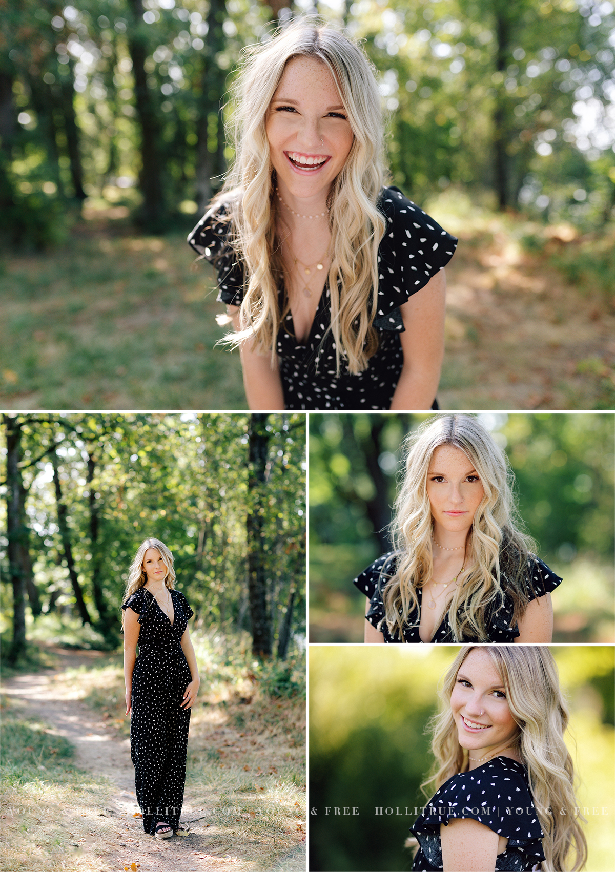 Beautiful Bend Oregon Senior pictures in a natural park by Eugene Senior Photographer, Holli True