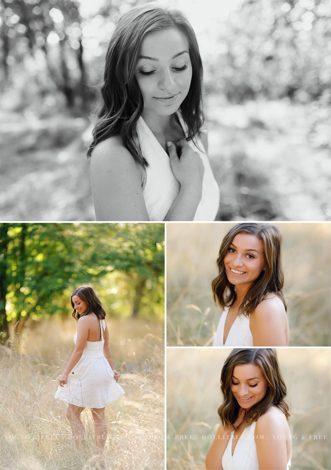 River & Open Field Senior Pictures at Sunset | Holli True Senior ...