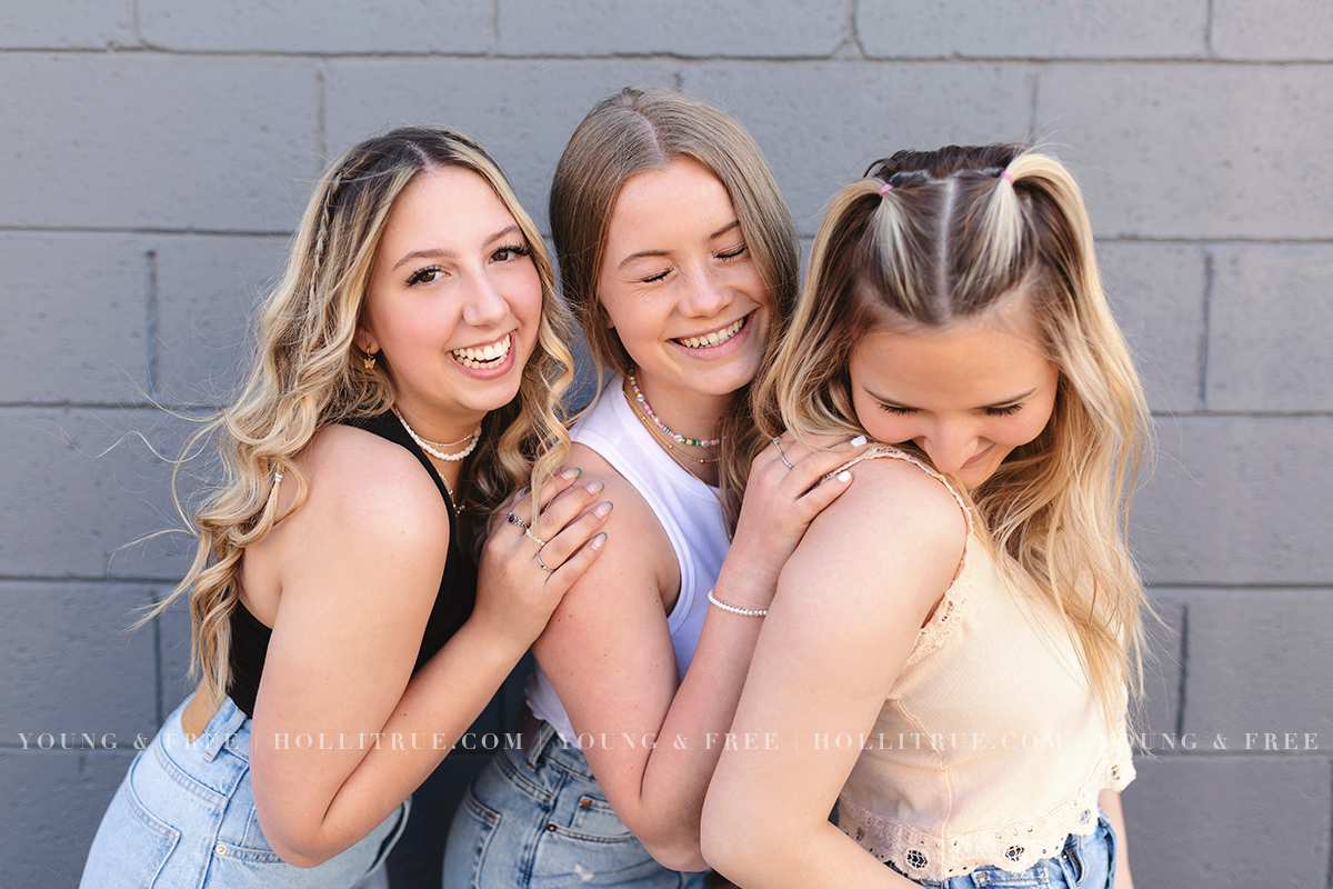 Urban Best Friends Session in Downtown Eugene by Holli True Photography